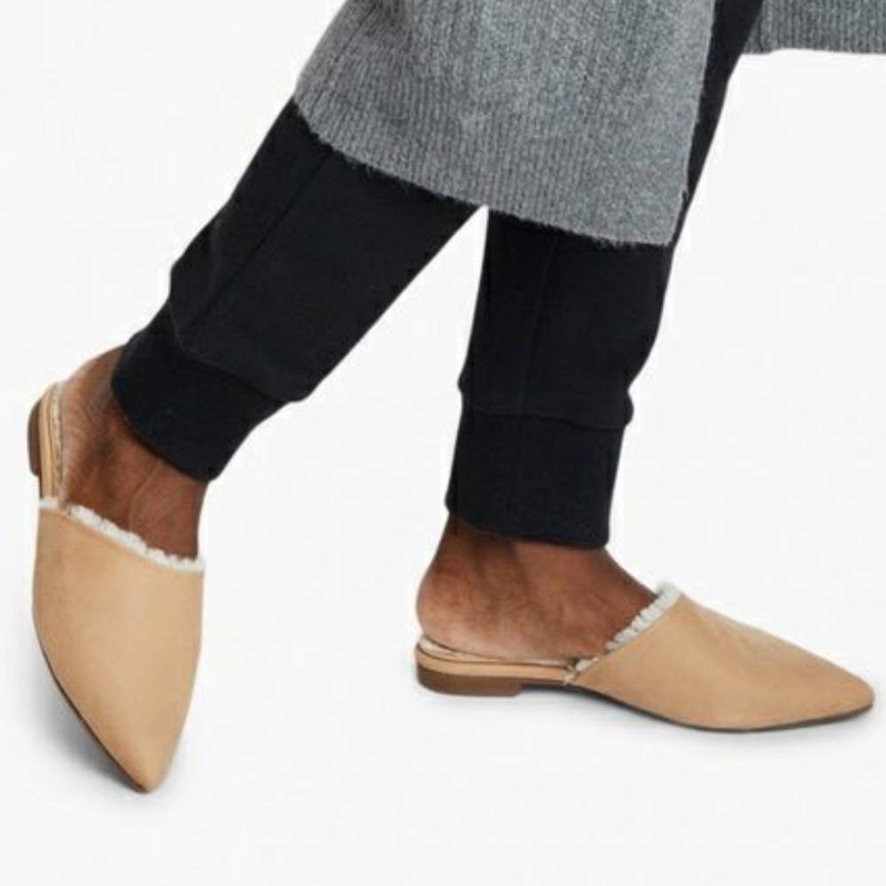 ABLE Local + Global Shearling Becca Slipper/Mule